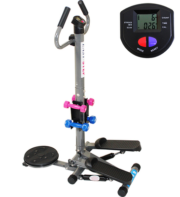 康乐佳KLJ-303踏步机 液压扭腰扶手踏步机 送2对哑铃